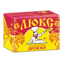 Изображение Дрожжи хлебопекарные пресс. ЛЮКС ЭКСТРА, 100 гр